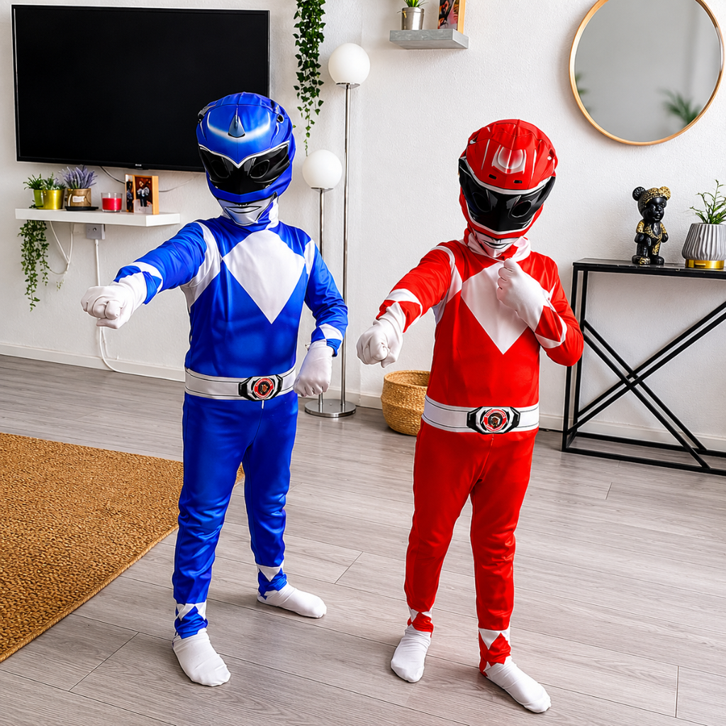 Kids Costume Superhero Jumpsuit Party Dress Up Outfit