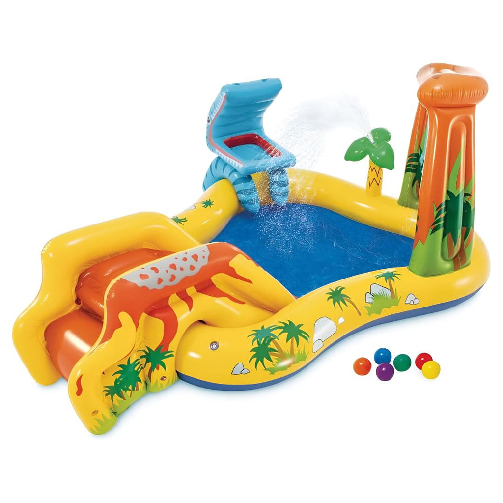 Inflatable Pool Kids Slide Water Play Center Backyard Splash