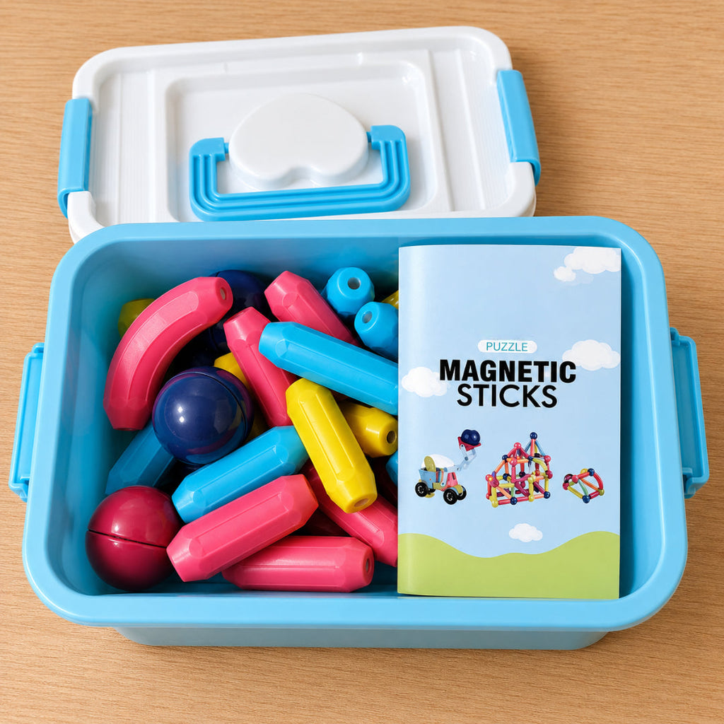 Magnetic Blocks Kids STEM Building Toy Set