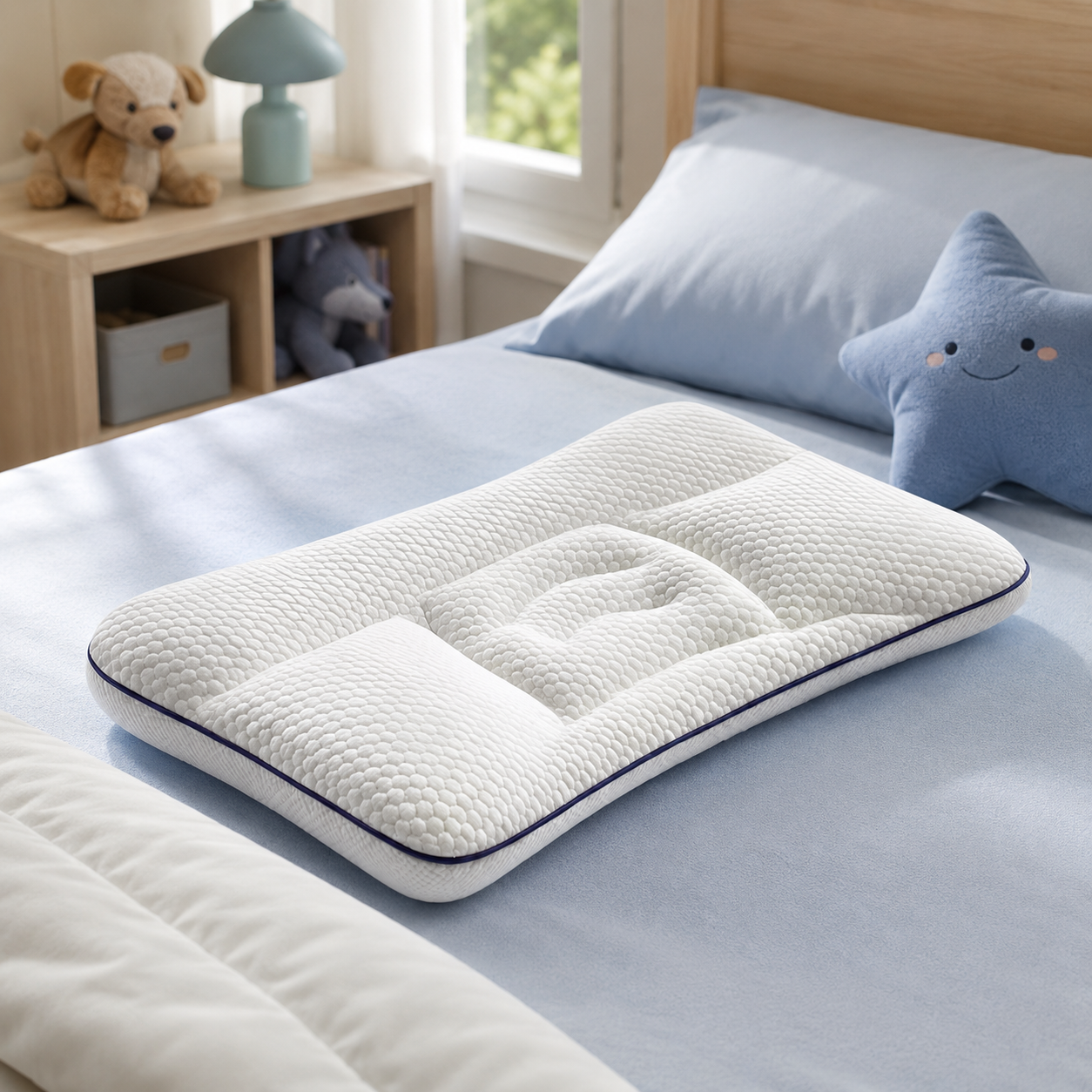 Kids Pillow Posture Support Sleep Cushion Neck Rest