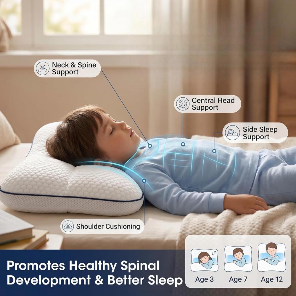 Kids Pillow Posture Support Sleep Cushion Neck Rest