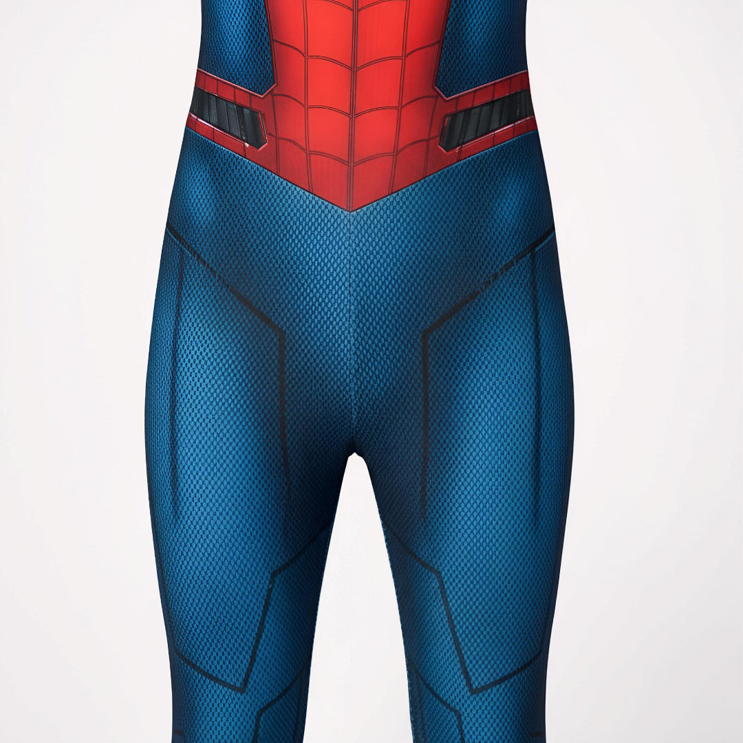 Halloween Costume Kids Superhero Stretch Bodysuit Mask