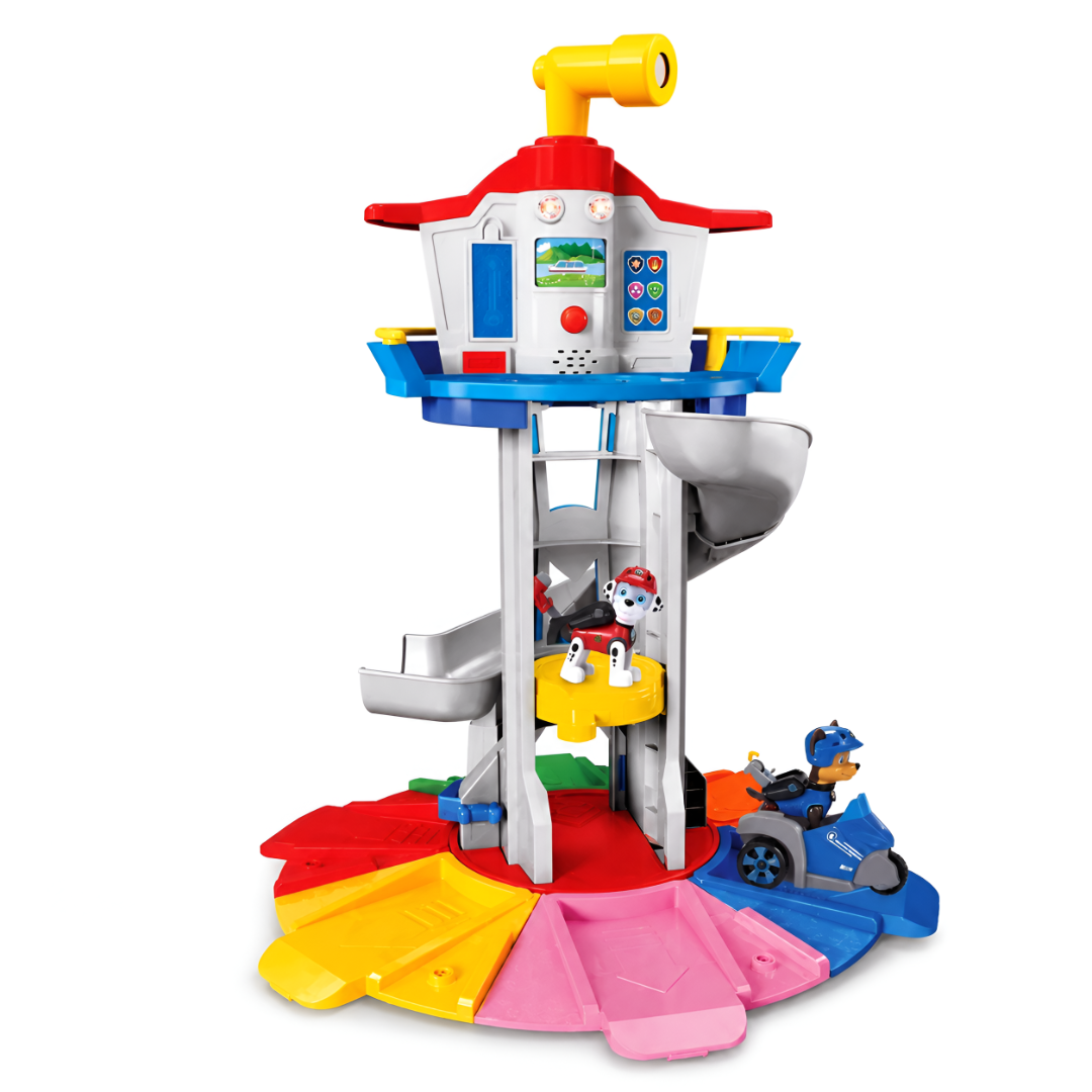 Toy Set Rescue Tower Slide Car Activity Playset