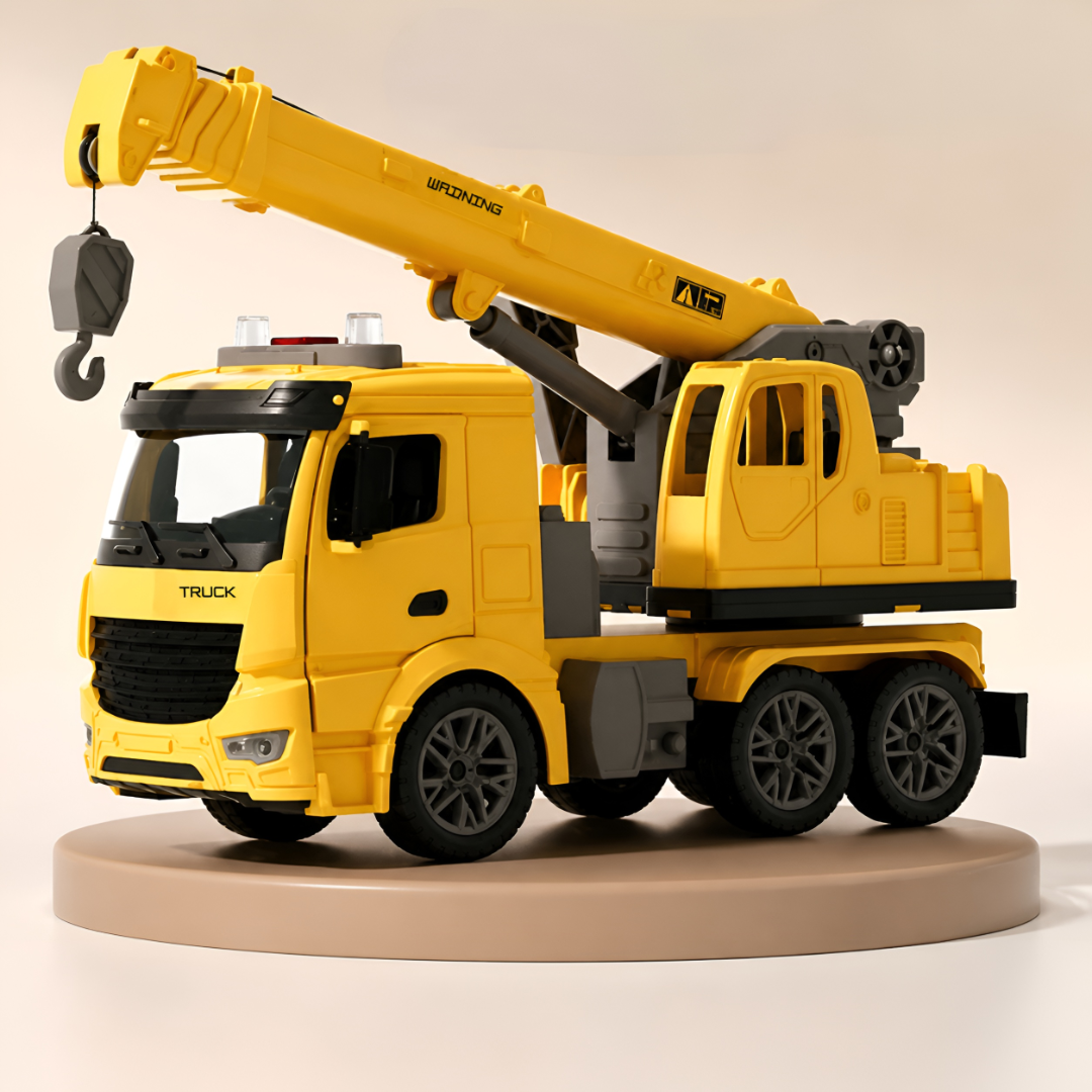 Toy Crane Truck Construction Vehicle Light Sound Playset