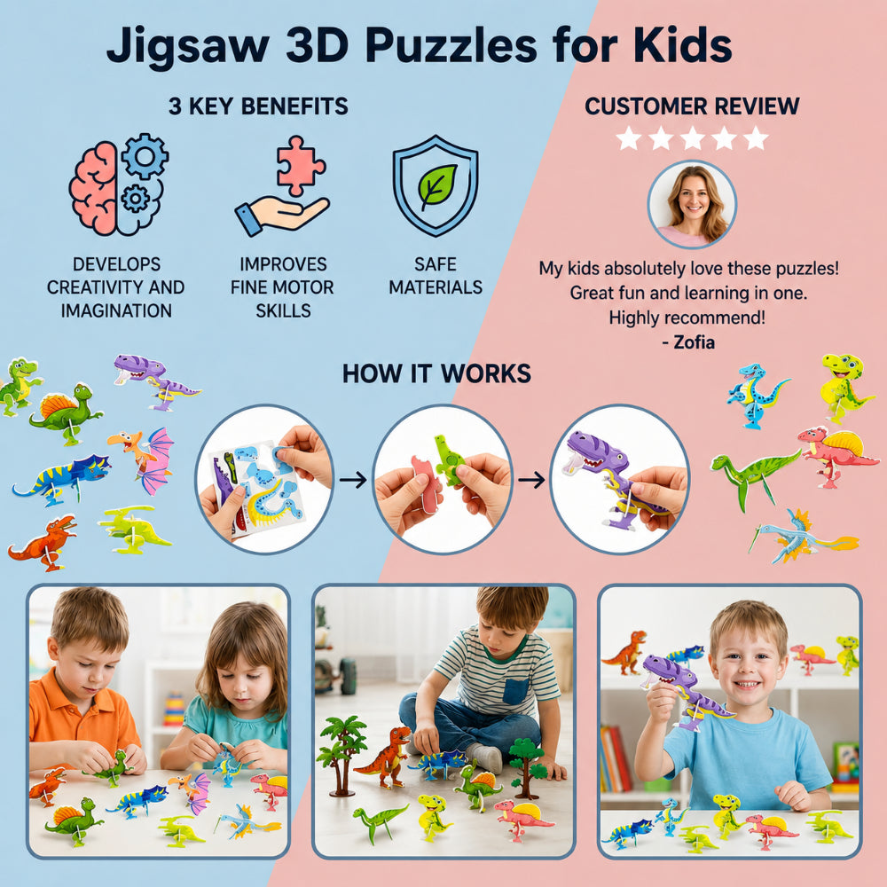 Learning Toys 3D Puzzle Insect Building Activity Set