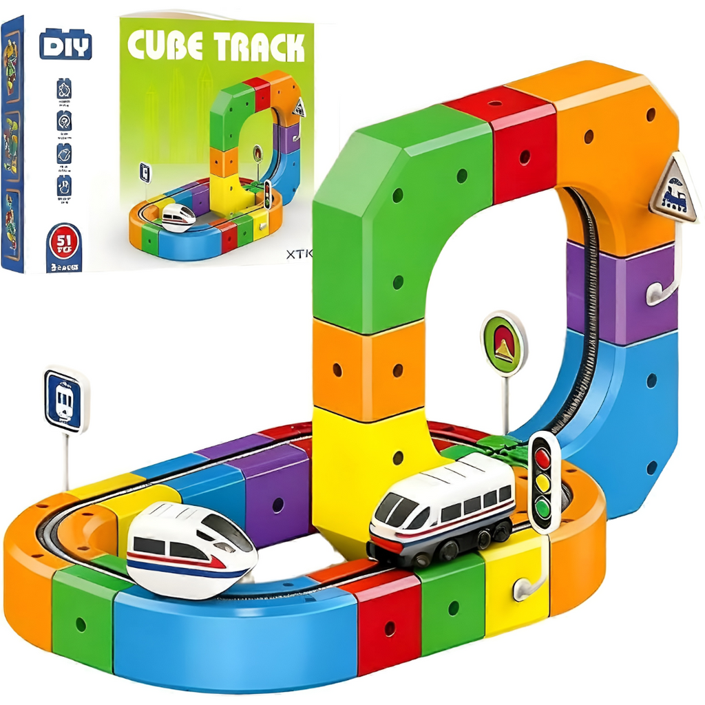 Train Set Magnetic Track Building Blocks Toy