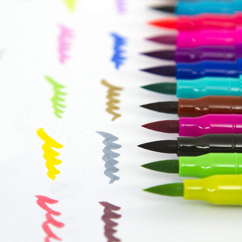 Marker Pens Dual Tip Brush Art Set