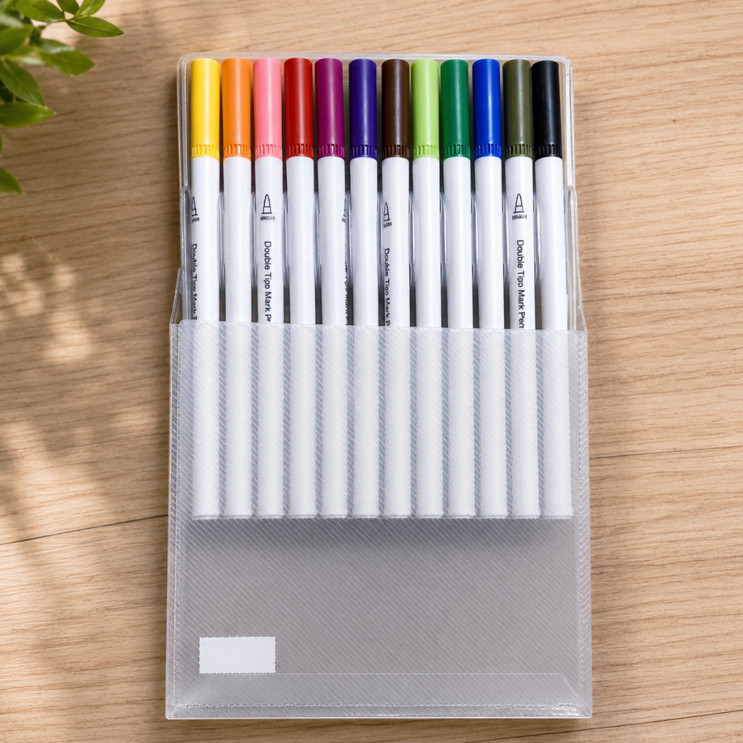 Marker Pens Dual Tip Brush Art Set