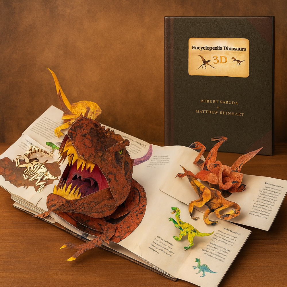Dinosaur Book Kids 3D Pop Up Educational Science Gift