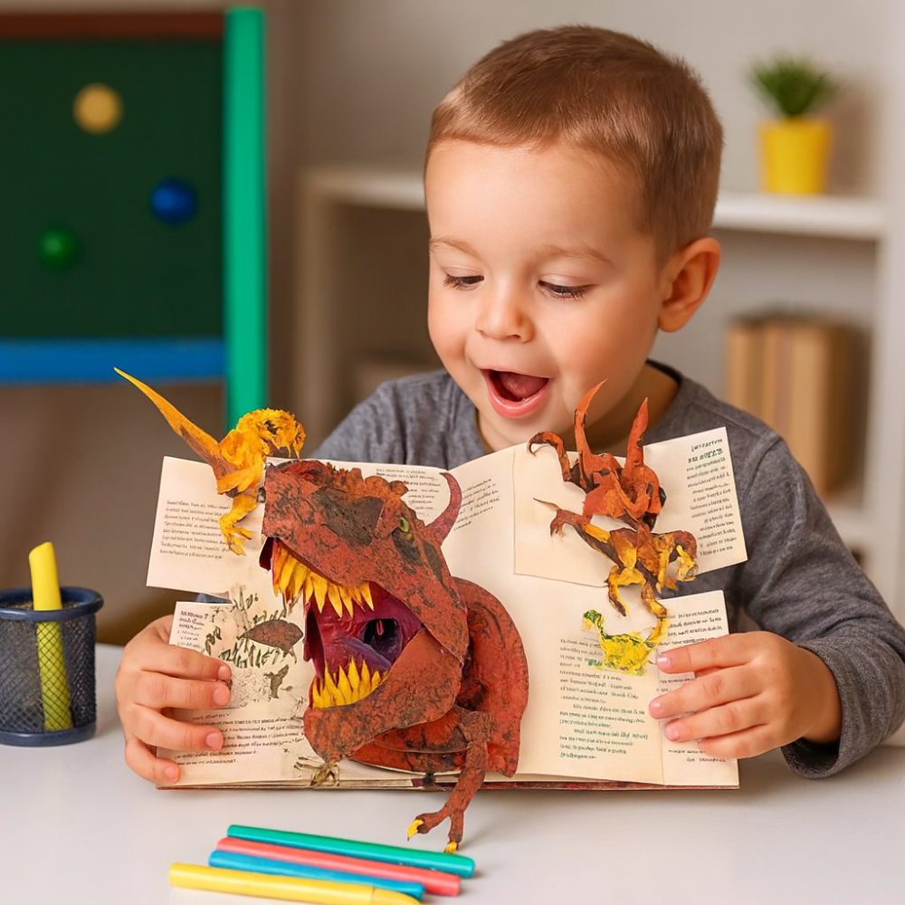 Dinosaur Book Kids 3D Pop Up Educational Science Gift