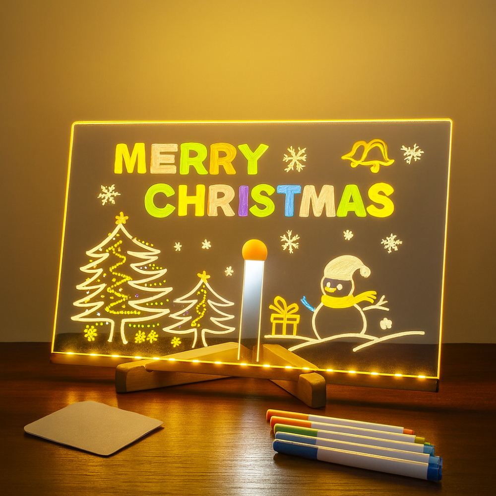 Drawing Board Kids LED Acrylic Tracing Tablet Art Toy