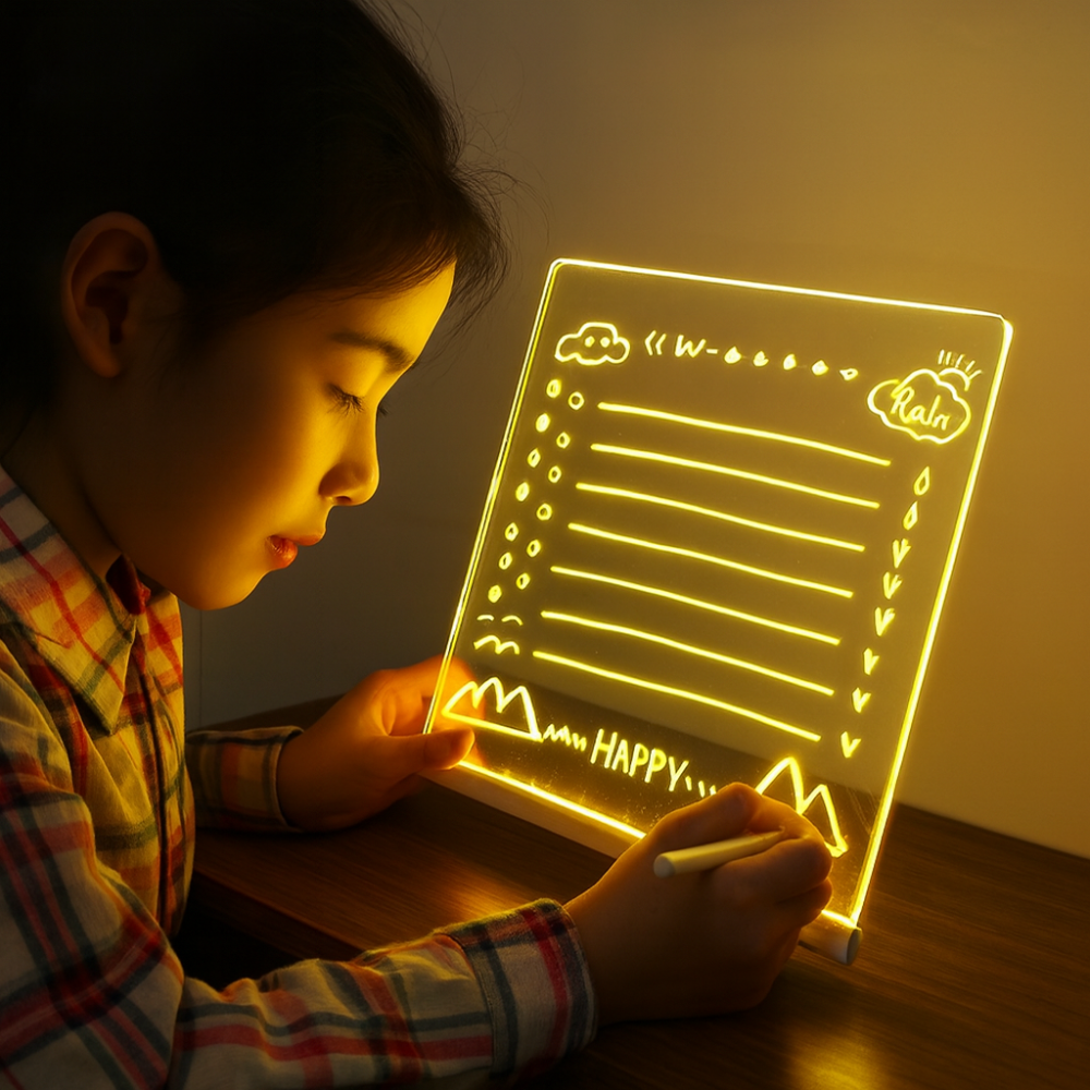 Drawing Board Kids LED Acrylic Tracing Tablet Art Toy