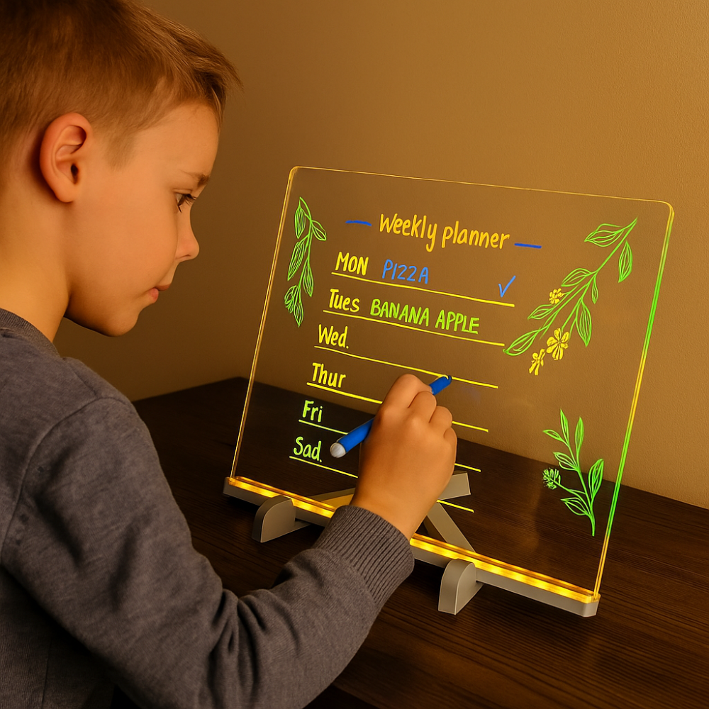 Drawing Board Kids LED Acrylic Tracing Tablet Art Toy