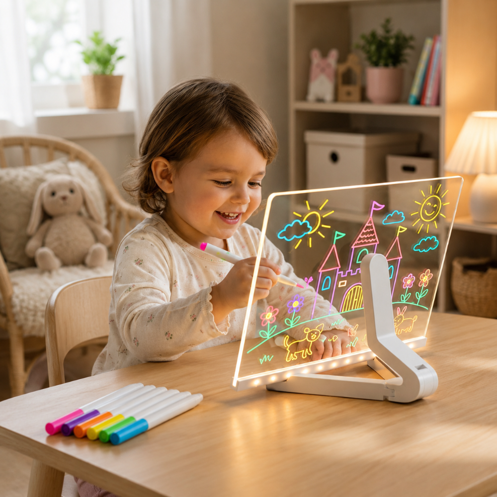 Drawing Board LED Light Up Kids Creative Art Toy