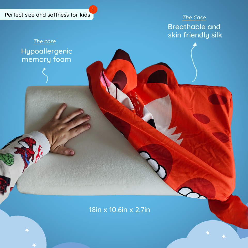 Toddler Pillow Kids Sensory Animal Sleep Support Cushion