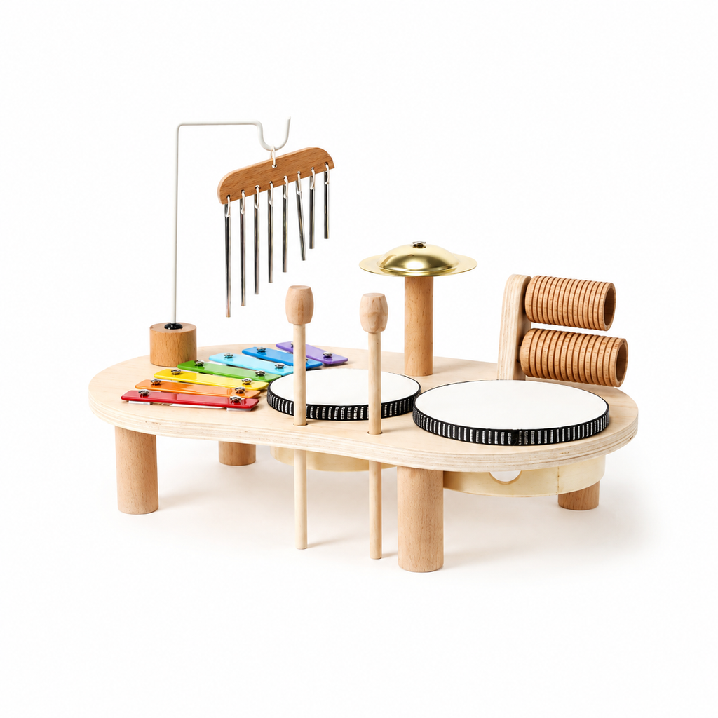 Musical Instruments Kids Wooden Toddler Music Set