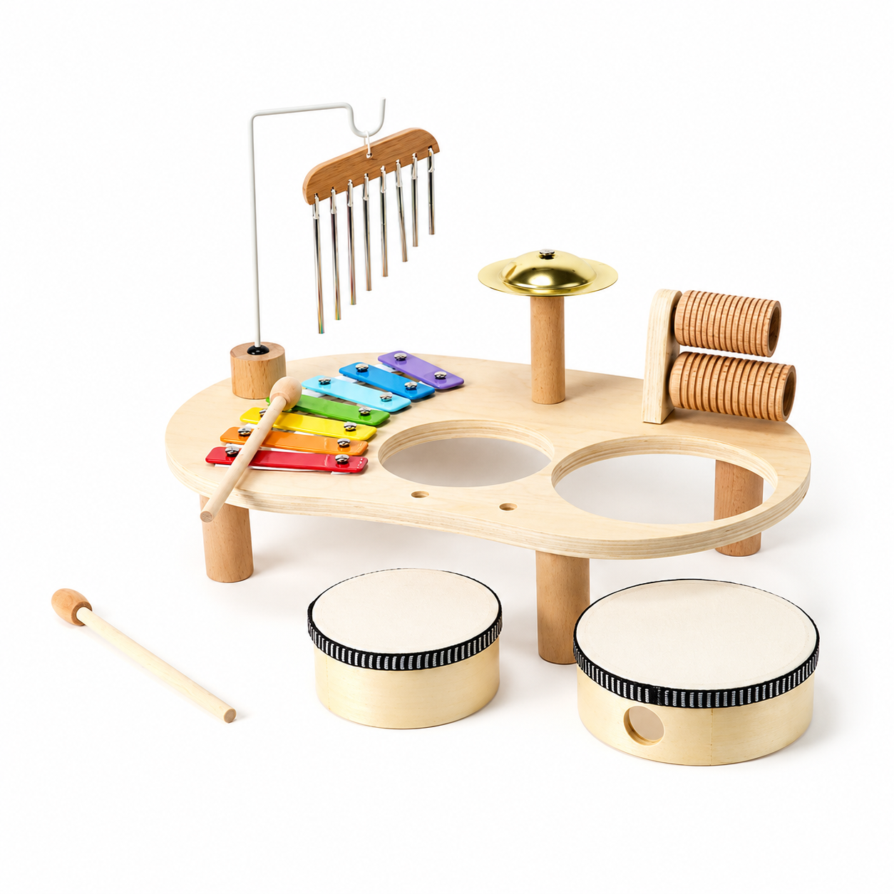 Musical Instruments Kids Wooden Toddler Music Set