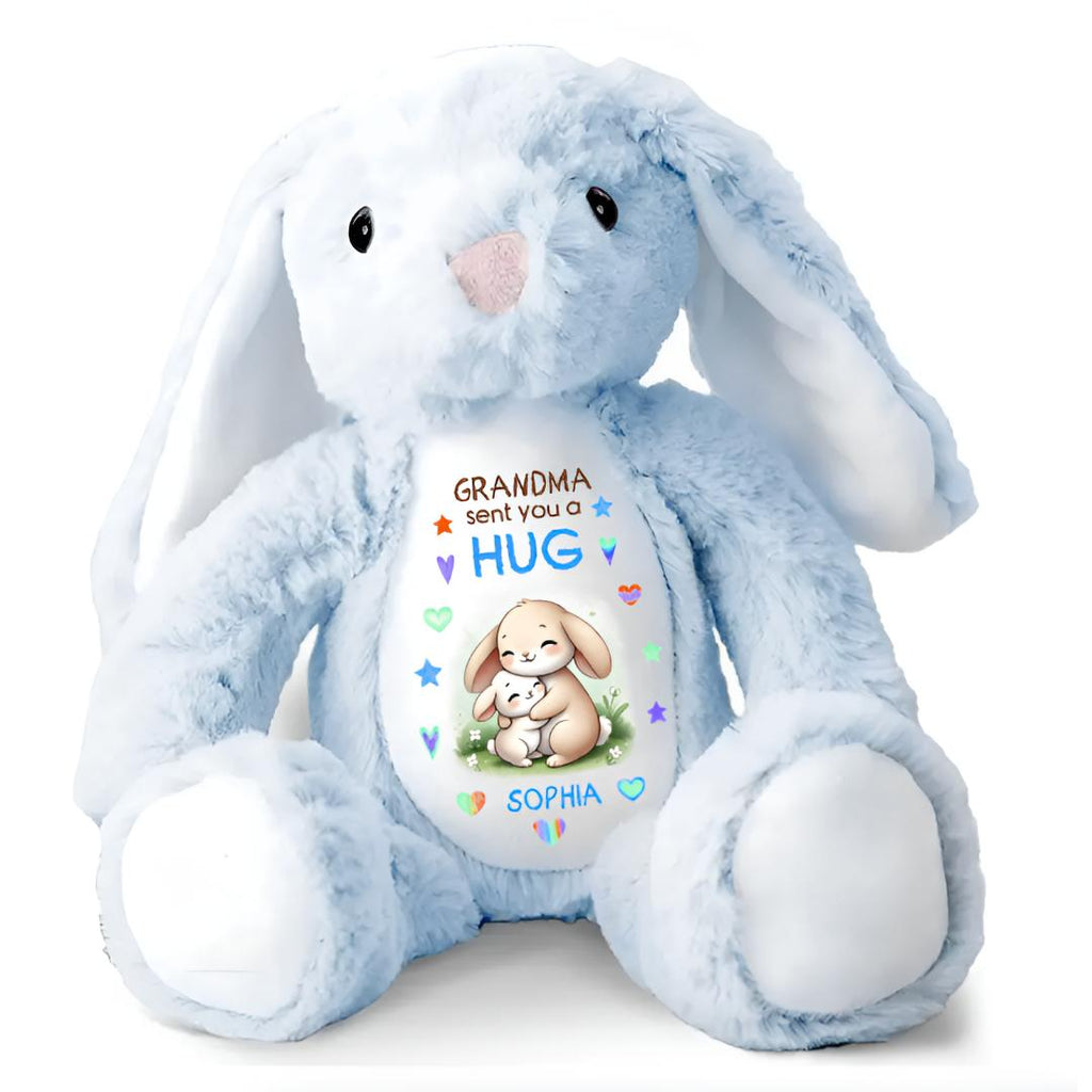 Personalized Stuffed Animal Bunny Plush Keepsake Gift
