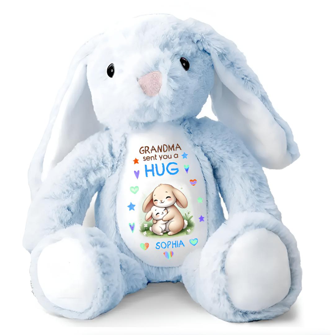 Personalized Stuffed Animal Bunny Plush Keepsake Gift