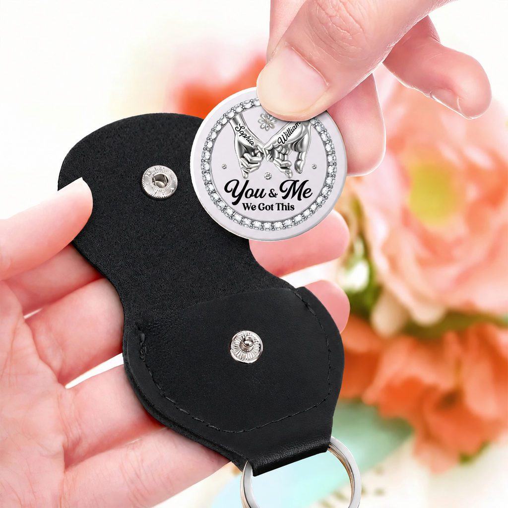 Personalized Gift Pocket Hug Token Keepsake Wallet Charm