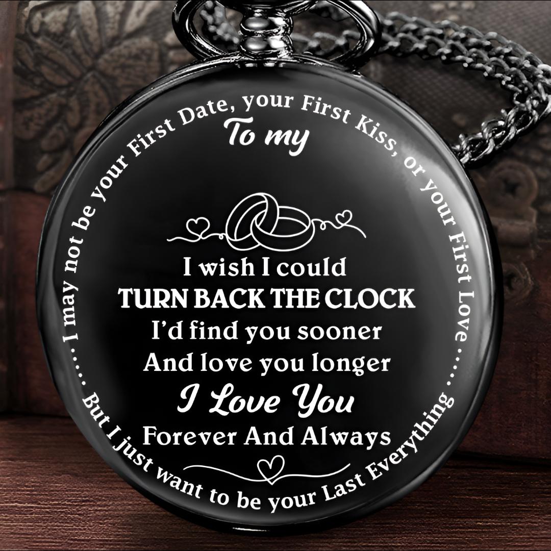 Pocket Watch Personalized Engraved Gift Chain Keepsake