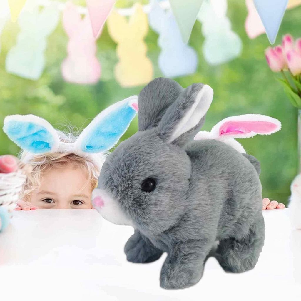 Bunny Stuffed Animal Interactive Hopping Plush Toy