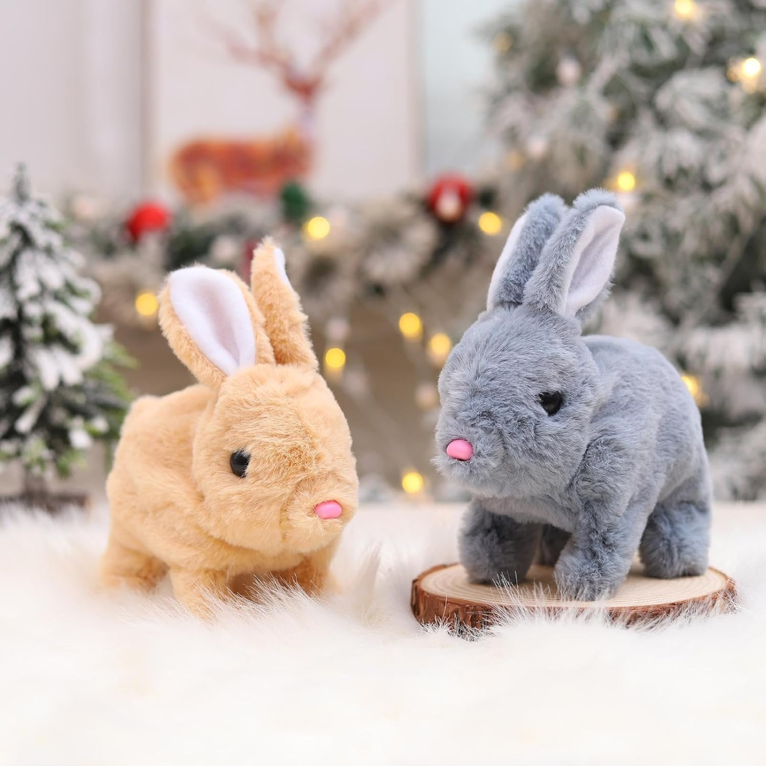 Bunny Stuffed Animal Interactive Hopping Plush Toy