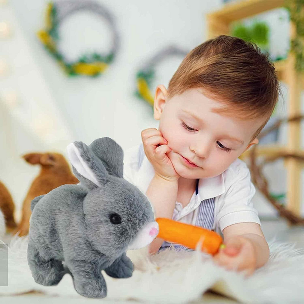 Bunny Stuffed Animal Interactive Hopping Plush Toy