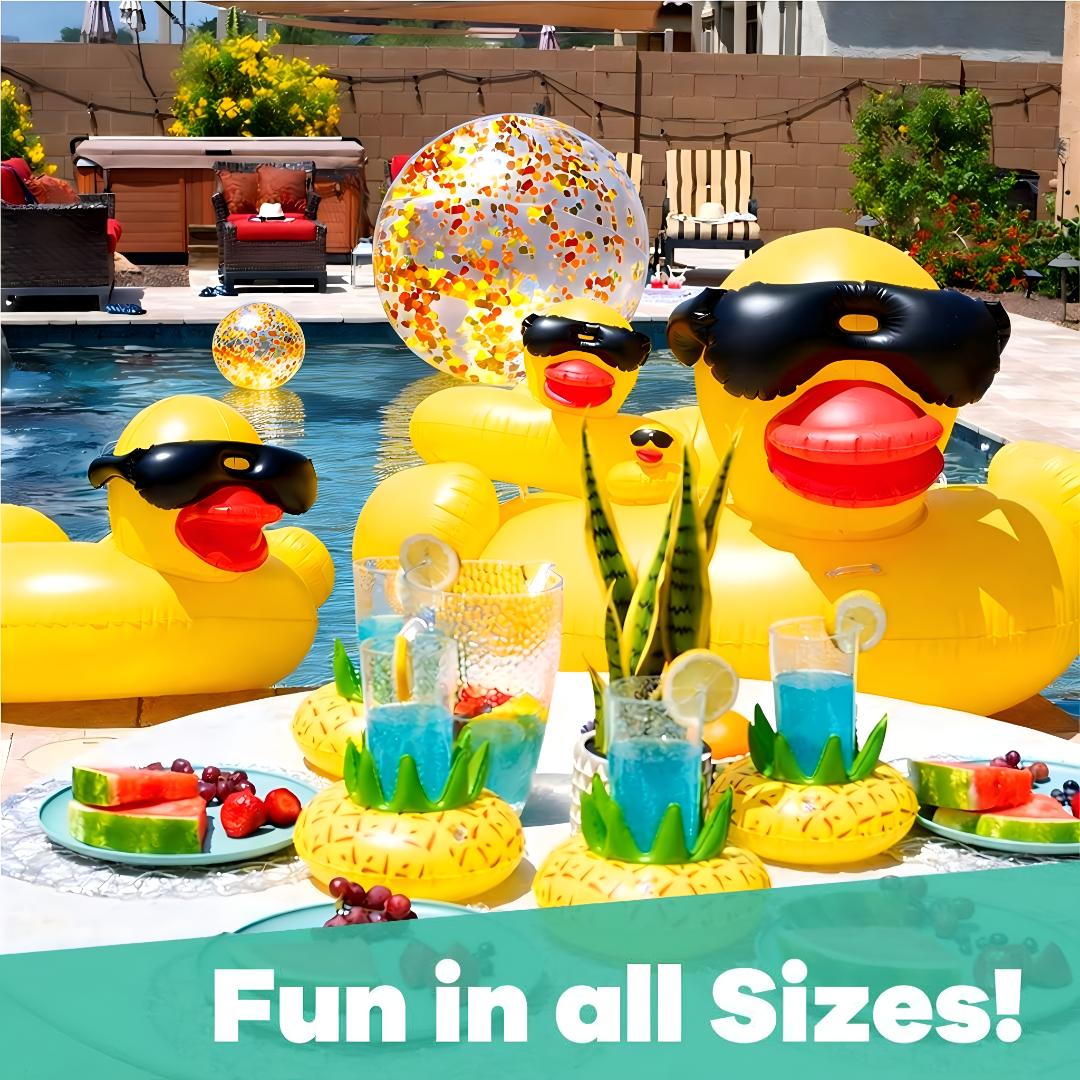Pool Float Inflatable Duck Ride On Raft Toy