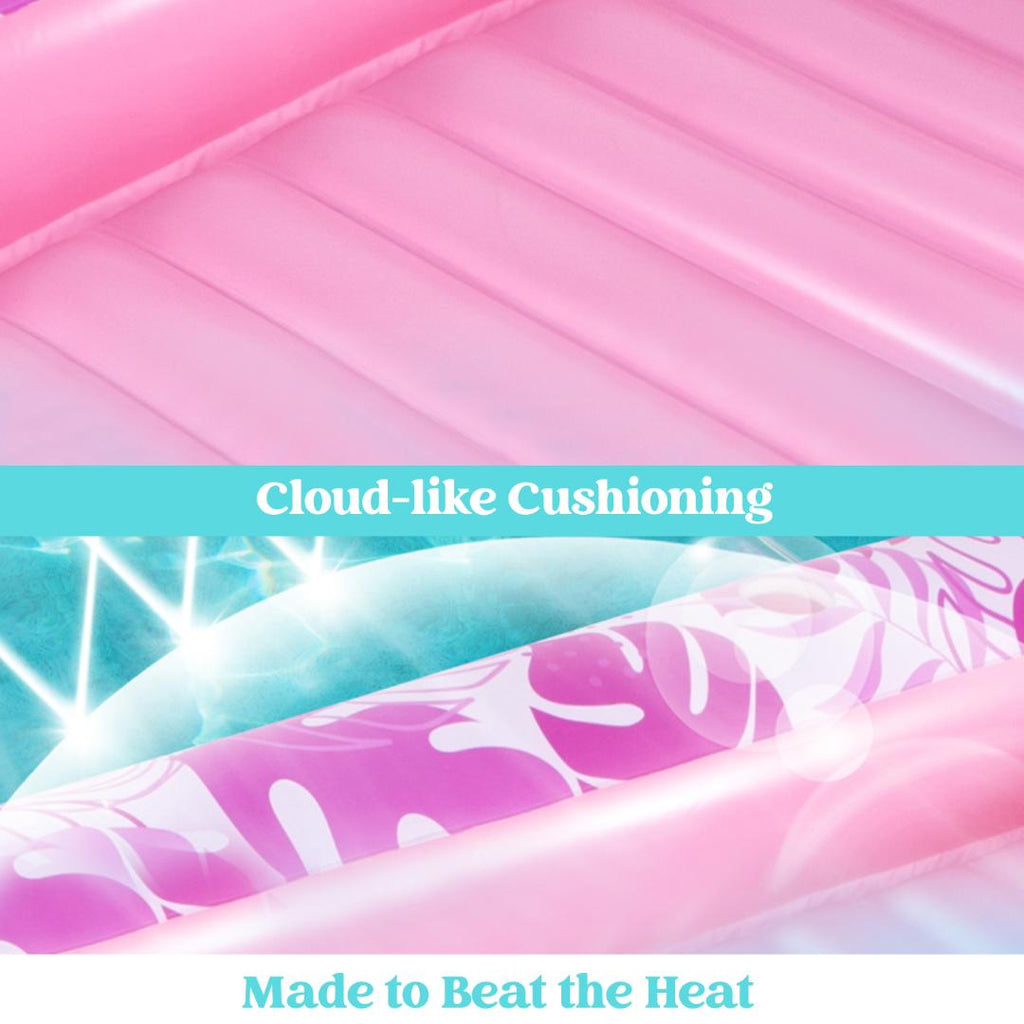 Pool Float Inflatable Tanning Lounger Water Bed