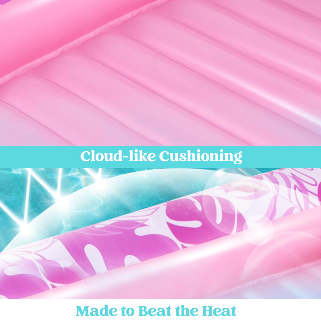 Pool Float Inflatable Tanning Lounger Water Bed