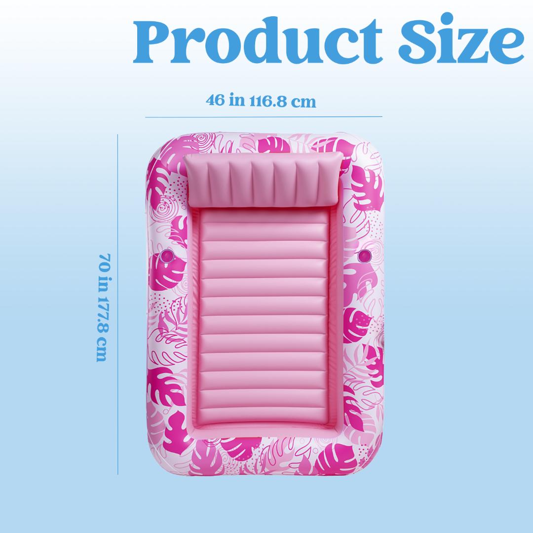 Pool Float Inflatable Tanning Lounger Water Bed