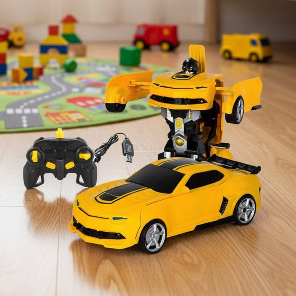 Remote Control Car Transforming Robot Gesture Sensing Toy