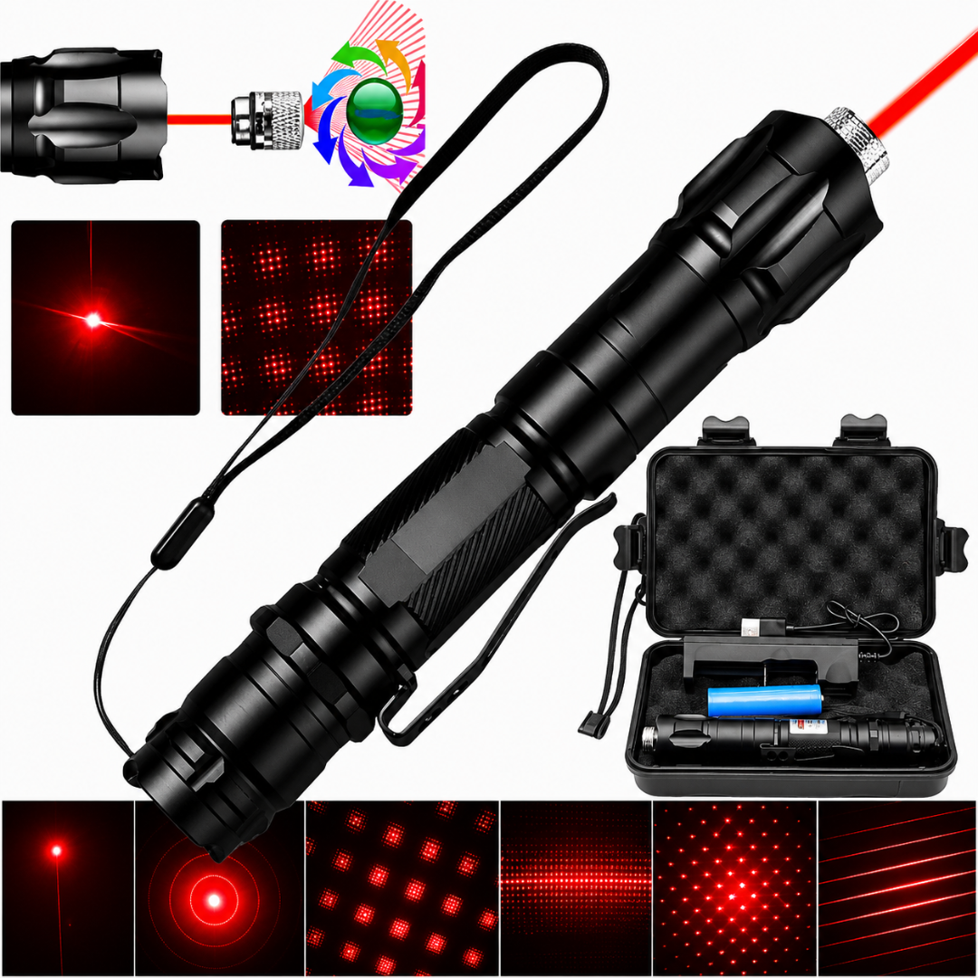 Laser Pointer Rechargeable Adjustable Focus Beam Tool