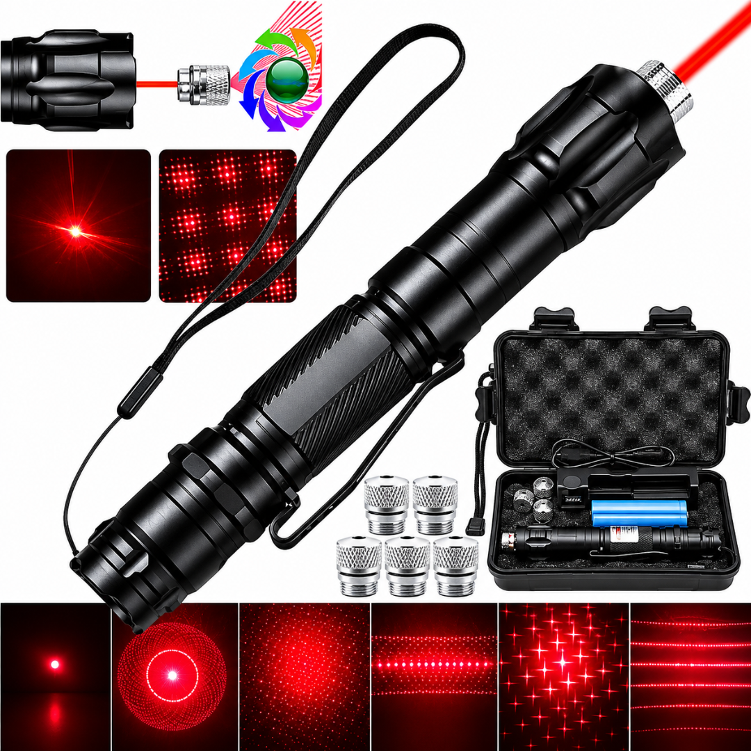 Laser Pointer Rechargeable Adjustable Focus Beam Tool