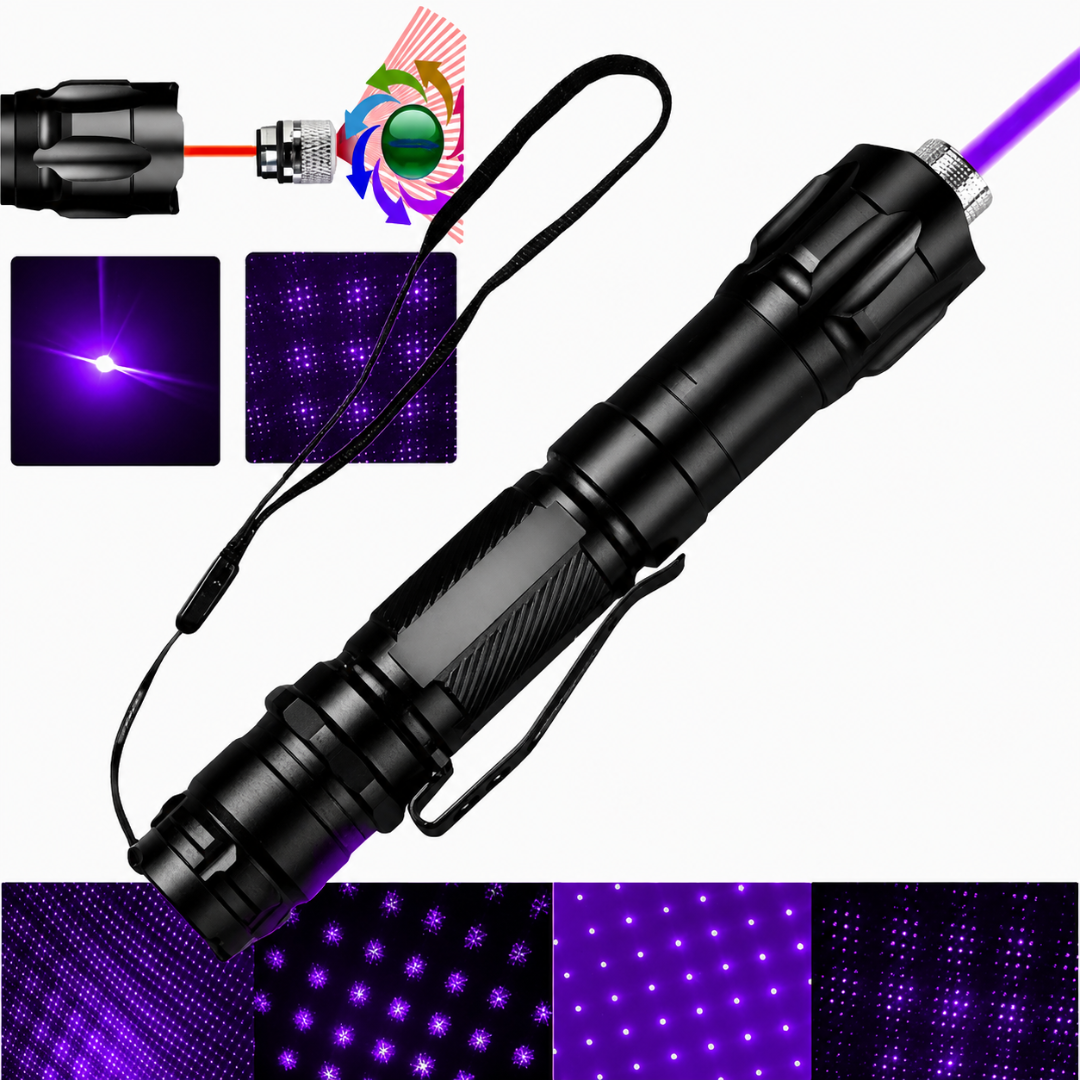 Laser Pointer Rechargeable Adjustable Focus Beam Tool