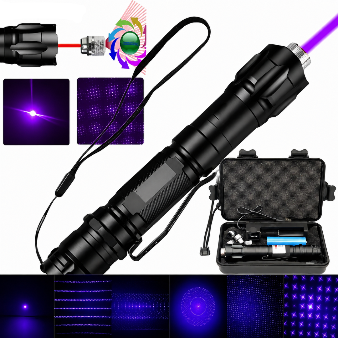 Laser Pointer Rechargeable Adjustable Focus Beam Tool