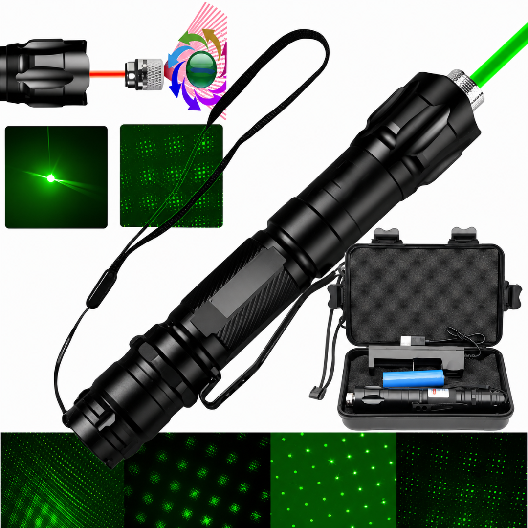 Laser Pointer Rechargeable Adjustable Focus Beam Tool