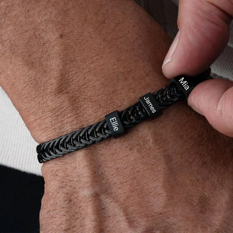 Father's Day Custom Bracelet Personalized Dad Link Chain