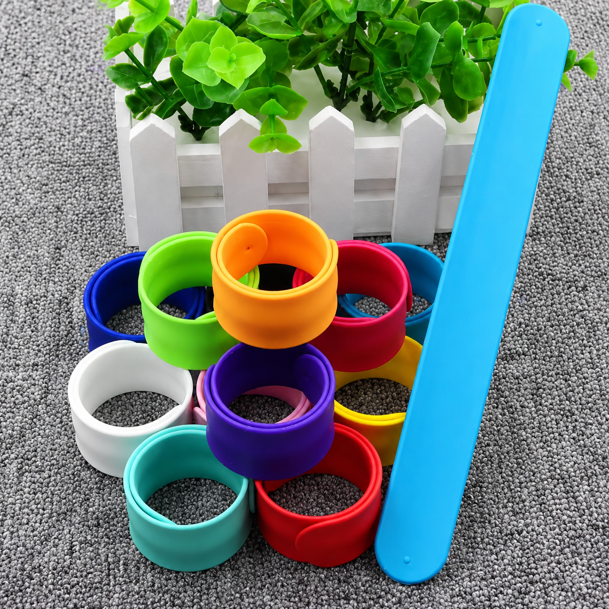 Party Favors Kids Slap Bracelet Colorful Wristband Set