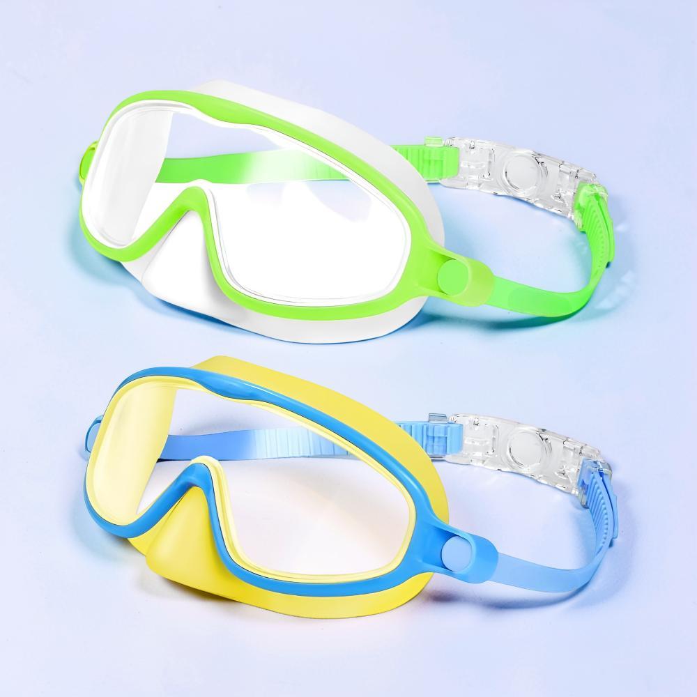 Swim Goggles Kids Anti Fog Nose Cover Mask Set