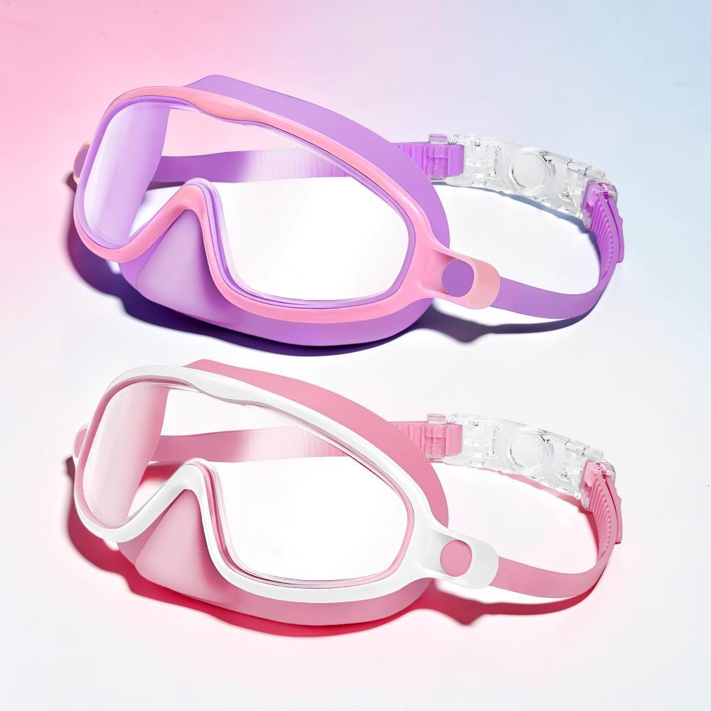 Swim Goggles Kids Anti Fog Nose Cover Mask Set