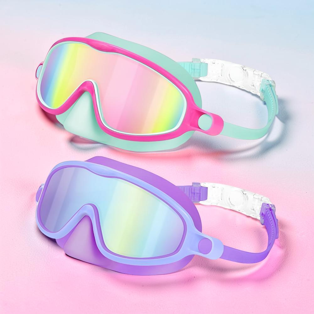 Swim Goggles Kids Anti Fog Nose Cover Mask Set