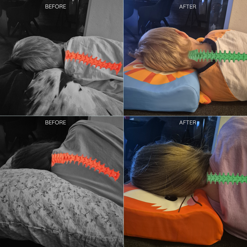 Toddler Pillow Kids Sensory Animal Sleep Support Cushion