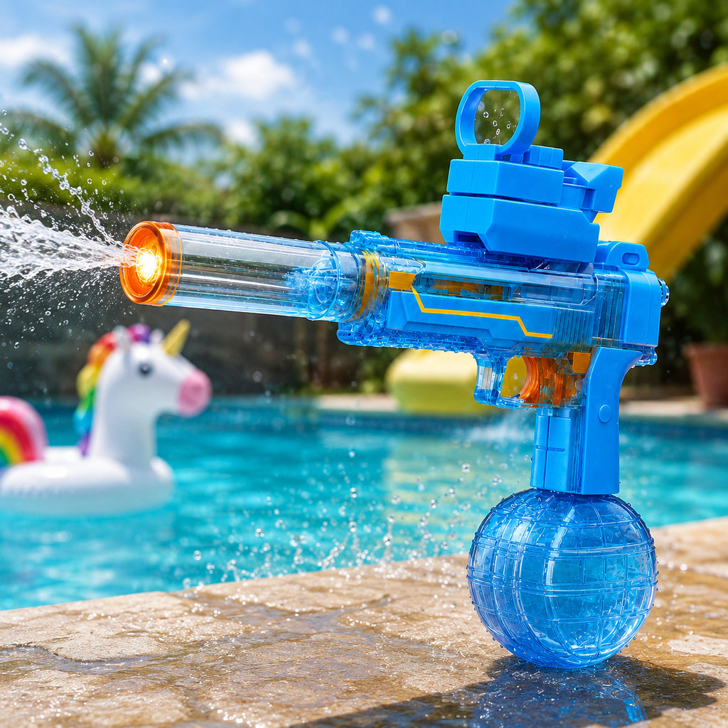 Water Gun Backpack Tank Outdoor Toy Blaster Kids Summer Play