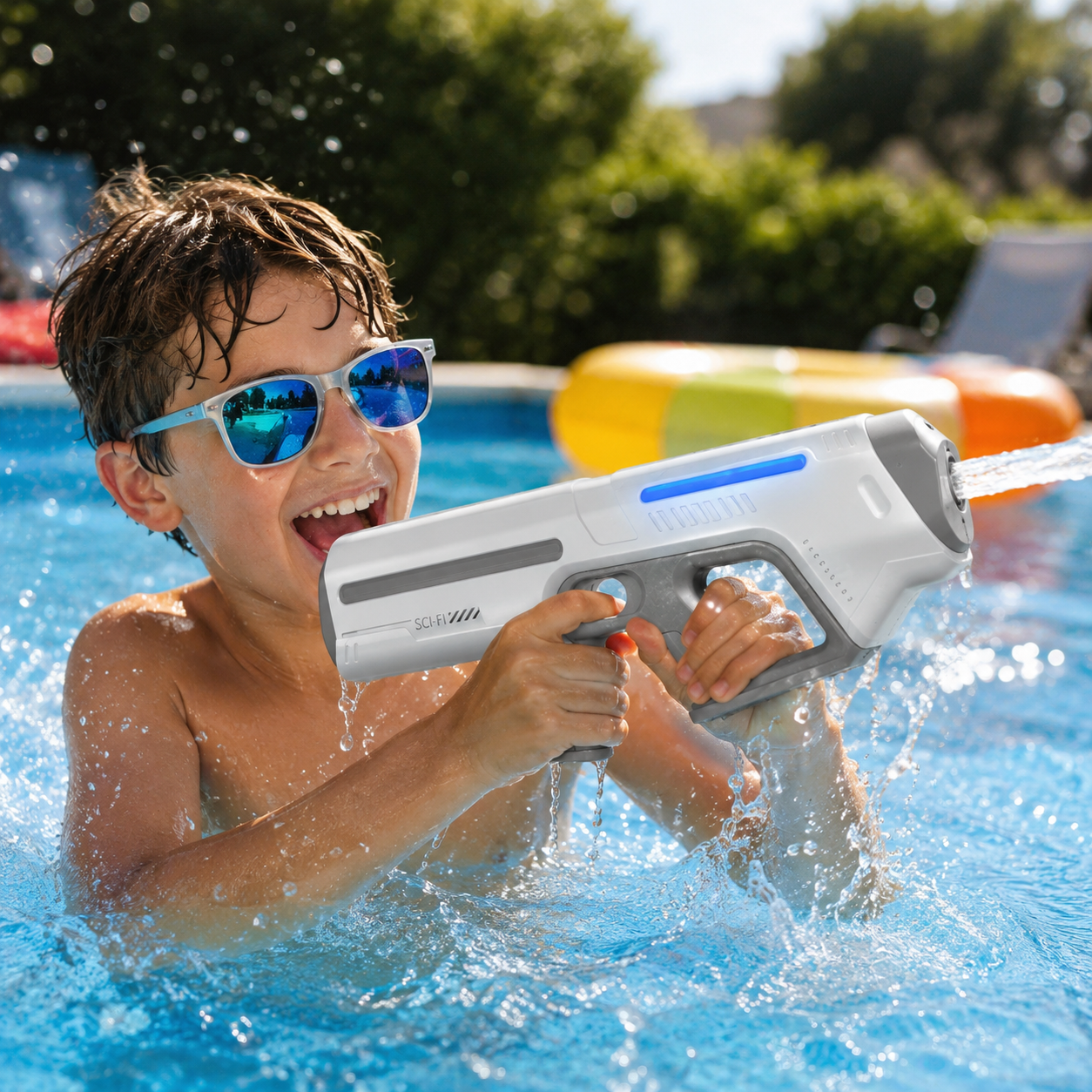 Water Gun Electric Rechargeable Auto Fill Pool Toy