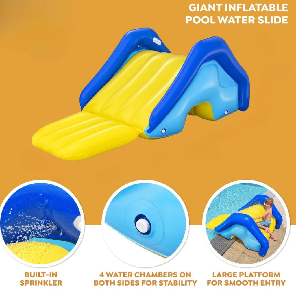 Water Slide Inflatable Pool Sprinkler Backyard Toy