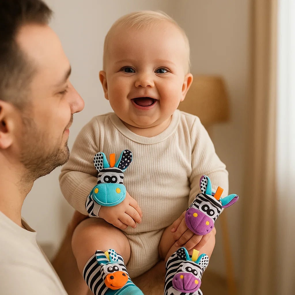 Baby Toys Wrist Rattle Socks Sensory Play - Image 10