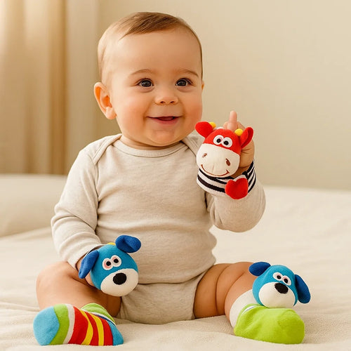 Baby Toys Wrist Rattle Socks Sensory Play - Image 8