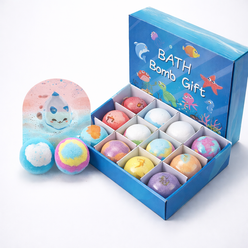 Bath Bombs Kids Colorful Fizzy Bubble Bath Toy Set